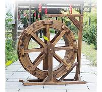 XTGDIEM Roue De Cascade en Bois De Fontaine De Roue À Aubes, Décoration De Cour De Jardin Pompe À Eau De Fontaine D'étang Indépendante Balcon Intérieur Extérieur (Size : 20cm(7.9inch))