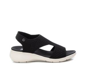 XTI 142737, Sandales plates pour femmes, Noir, 36 EU