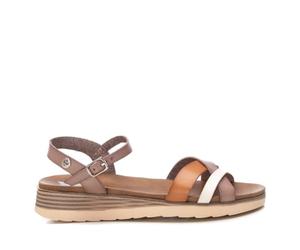 XTI 142848, Sandales plates pour femme, beige, 40 EU