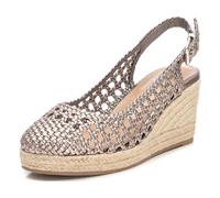 XTI 142892, Sandales compensées pour femme, Plomb, 38 EU