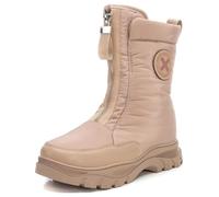 XTI 151026, Bottes apreskì pour filles, beige, 35 EU