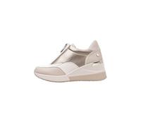 XTI Baskets zippées Beige -Hauteur de la Semelle compensée 6cm