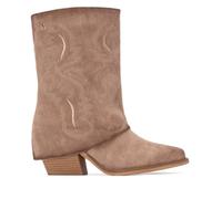 XTI - Bottes de cowboy Femme Beige - Chaussures confortables et polyvalentes - Mode décontractée - Modèle 14447001 (Taille41)