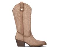 XTI - Bottes de cowboy Femme Beige - Chaussures confortables et polyvalentes - Mode décontractée - Modèle 14610202 (Taille37)