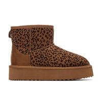 XTI - Bottines Femme Léopard - Chaussures confortables et polyvalentes - Mode décontractée - Modèle 14444101 (Taille41)