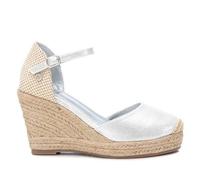 Xti Campesina Femme Avec Compensé Et Ceinture Fine Boucle (Végétalien) - Argent