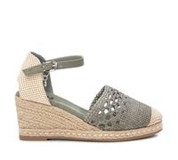 XTI - Chaussures avec fermeture à boucle pour femme, couleur verte, taille 37, kaki, 37 EU