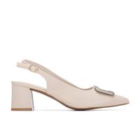 XTI - Escarpins Femme Beige - Chaussures confortables et polyvalentes - Mode décontractée - Modèle 14536501 (Taille36)