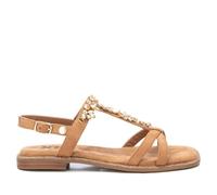 XTI Femme 142856 Sandale Plate, Camel 18, 37 EU