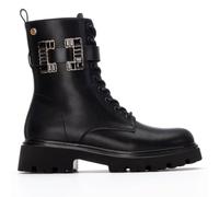 XTI - Bottines militaires Femme Noir - Chaussures confortables et polyvalentes - Mode décontractée - Modèle 14443101 (Taille38)