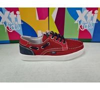 XTI Kids Chaussures Casuel Mocassin Toile à Lacets (Vegan) Rouge