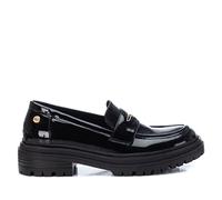XTI Mocassins en Cuir Verni Noir