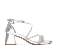 XTI - Sandale Femme Argent - Chaussures confortables et polyvalentes - Mode décontractée - Modèle 14534104 (Taille40)