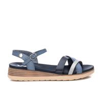 XTI - Sandale Femme Bleu Marine - Chaussures Confortables et polyvalentes - Mode décontractée - Modèle 14284805 (Taille37)