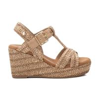 XTI - Sandale Femme Camel - Chaussures confortables et polyvalentes - Mode décontractée - Modèle 14383302 (Taille41)