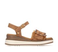 XTI - Sandale Femme Camel - Chaussures confortables et polyvalentes - Mode décontractée - Modèle 14524001 (Taille37)