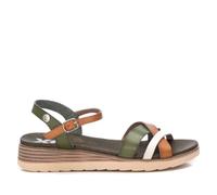 XTI - Sandale Femme Khaki - Chaussures Confortables et polyvalentes - Mode décontractée - Modèle 14284804 (Taille36)