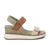 XTI - Sandale Femme Khaki - Chaussures confortables et polyvalentes - Mode décontractée - Modèle 14384806 (Taille39)
