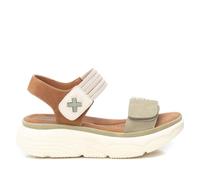 XTI - Sandale Femme Khaki - Chaussures Confortables et polyvalentes - Mode décontractée - Modèle 14398603 (Taille39)