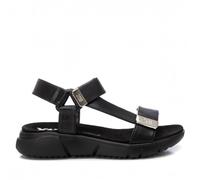 XTI - Sandale Femme Noir - Chaussures Confortables et polyvalentes - Mode décontractée - Modèle 14411204 (Taille39)