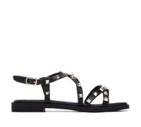 XTI - Sandale Femme Noir - Chaussures Confortables et polyvalentes - Mode décontractée - Modèle 14515001 (Taille38)
