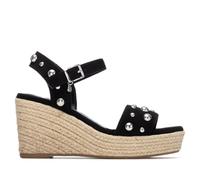 XTI - Sandale Femme Noir - Chaussures confortables et polyvalentes - Mode décontractée - Modèle 14545402 (Taille37)