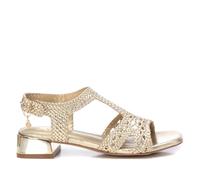 XTI - Sandale Femme Or - Chaussures confortables et polyvalentes - Mode décontractée - Modèle 14381301 (Taille39)