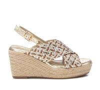 XTI - Sandale Femme Or - Chaussures confortables et polyvalentes - Mode décontractée - Modèle 14382501 (Taille39)
