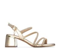 XTI - Sandale Femme Or - Chaussures confortables et polyvalentes - Mode décontractée - Modèle 14526001 (Taille37)