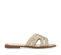 XTI - Sandale Femme Or - Chaussures Confortables et polyvalentes - Mode décontractée - Modèle 14537301 (Taille38)