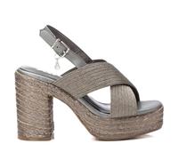 XTI - Sandale Femme Plomb - Chaussures confortables et polyvalentes - Mode décontractée - Modèle 14406303 (Taille38)