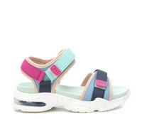 XTI - Sandale Fille Bleu Jean - Chaussures Confortables et polyvalentes - Mode décontractée - Modèle 15123303 (Taille33)