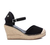 XTI Femme 142382 Sandale Cage Espadrille, Noir, 39 EU