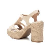 XTI Sandales 142839 Blanc cassé -Hauteur du Talon 10cm-