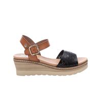 XTI - Sandales à talon - marron et noire - Noir - 40 - Chaussures Femme 38