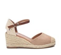 XTI - Sandales à talons compensés Femme Beige - Chaussures confortables et polyvalentes - Mode décontractée - Modèle 14074608 (Taille39)