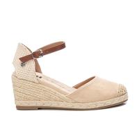 XTI - Sandales à talons compensés Femme Or - Chaussures confortables et polyvalentes - Mode décontractée - Modèle 14074615 (Taille39)