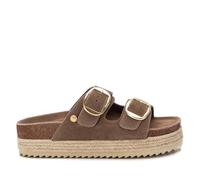 XTI - Sandales Femme Taupe - Chaussures Confortables et polyvalentes - Mode décontractée - Modèle 14363502 (Taille36)