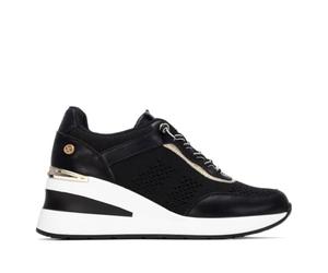 XTI - Sneakers Femme Noir - Chaussures Confortables et polyvalentes - Mode décontractée - Modèle 14544702 (Taille38)
