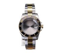 XTINKOPW 1 Bracelet de Montre de plongée en Acier argenté et doré de 40 mm for Mouvement NH34, NH35, NH36, NH38 4R36 Miyota8215 ETA2824(Silvery and Gold 8,ETA 2824)