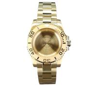 XTINKOPW 1 Bracelet de Montre en PVD doré de 40 mm avec Boucle coulissante for Mouvement Yacht NH35, NH36, NH38 4R36 Miyota 8215, 8205, 2824, Cadran de 28,5 mm(Rose Gold,Miyota 8215)