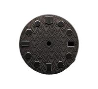 XTINKOPW 1 Cadran de Montre Remplacement 28,5 mm NH35 à Calendrier Unique et Motif écailles Poisson for Mouvement mécanique Automatique(D2)