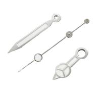 XTINKOPW 1 Jeu d'aiguilles de Montre 12,5 x 8 mm, Vertes et Lumineuses, for mouvements NH35, NH36, 7S26, 7S36, 4R35 4R36. Accessoires for Montres(Silver)