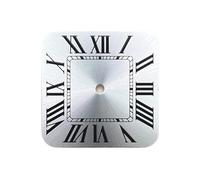 XTINKOPW 1 pièce de Chiffres Romains Sunburst à Cadran carré 27mm adaptés la Montre Mouvement Automatique NH35/NH36/4R/7S(Q-D-484)