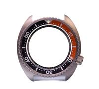 XTINKOPW 1 pièce de Rechange for Montre de plongée Turtle King, boîtier en Titane de 45 mm, Lunette en céramique, étanche 20 Bars, Compatible avec Le Mouvement NH35/36(Black Inner Ring)