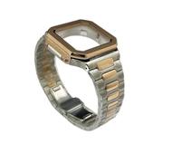 XTINKOPW 1 pièce Le Couvercle inférieur à Pression construit Un boîtier en Acier Blanc de 38,2 mm avec Rosace carrée, équipé d'un Mouvement à Cadran 8215 de 29,5 mm