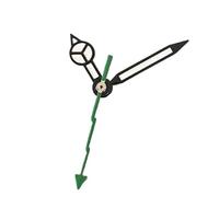XTINKOPW Aiguilles de Montre 3 pièces, Bord Noir, Aiguille Blanche, Verte Lumineuse, Accessoires de Conversion for mouvements NH35/NH36/4R/7S(Green)