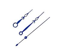 XTINKOPW Aiguilles de Montre Creuses en Diamant, 3 pièces, Or Rose, Argent Bleu, sans Aiguilles luminescentes, for mouvements NH35/NH36/4R/7S(Blue)