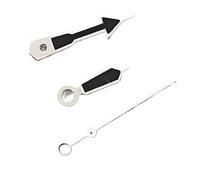 XTINKOPW Aiguilles de Montre Lumineuses Vertes modifiées, 3 pièces, Accessoires de Montre, Bord Blanc, Aiguille Noire for Mouvement NH35/NH36/4R/S7