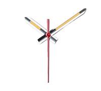 XTINKOPW Aiguilles de Montre Orange polies argentées 3 pièces 12 x 12 x 8 avec C3 Vert Jaune Lumineux for Les mouvements NH35 NH36 Mods(4)
